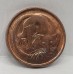 AUSTRALIA 1984 . ONE 1  CENT COIN . FEATHER-TAILED GLIDER